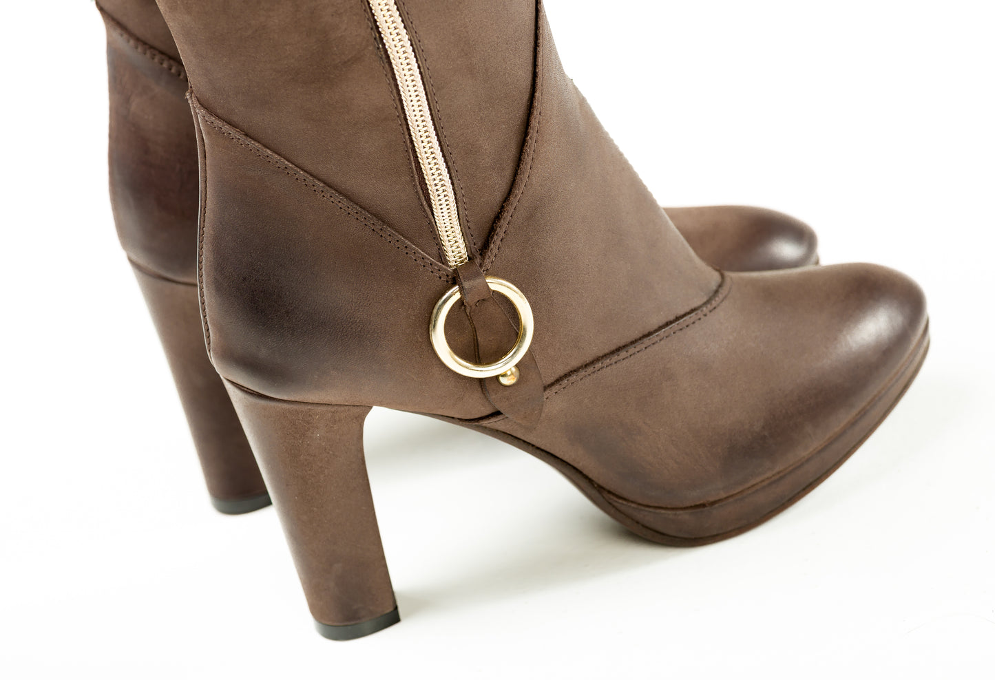 Nikita high heeled leather boots