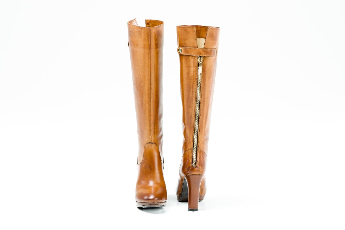 Kore high heel leather boots