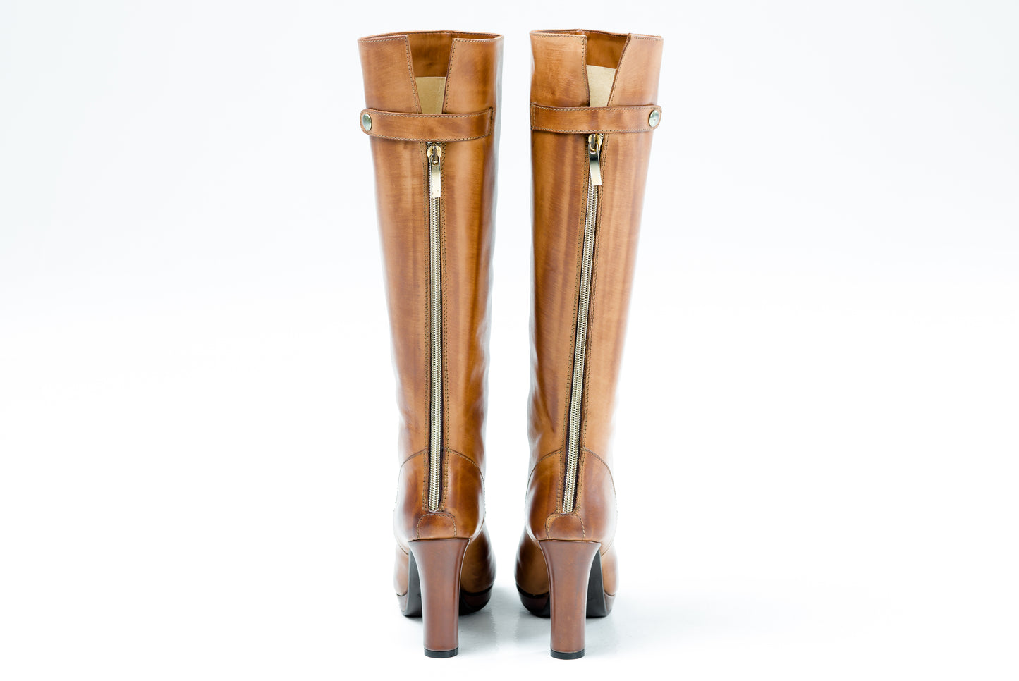 Kore high heel leather boots